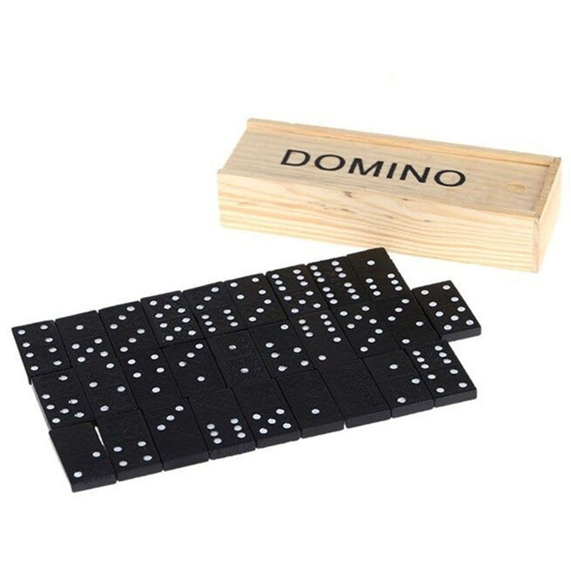 Board Game Ludo - 28pcs/Set Wooden Domino Board Games Table