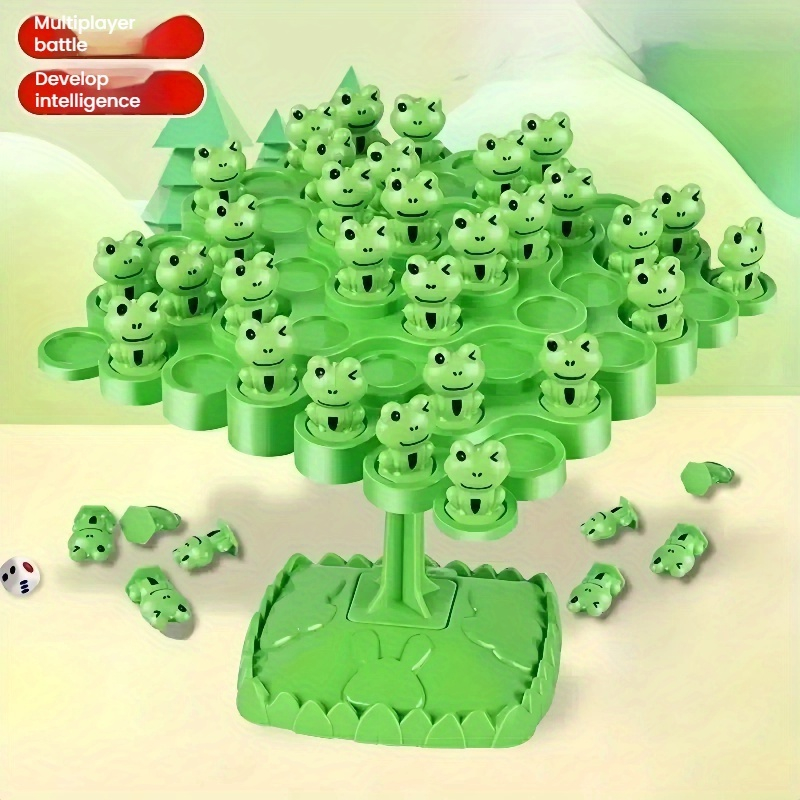 Board Game Ludo - Frog Balance Tree Stack Game Parent-Child