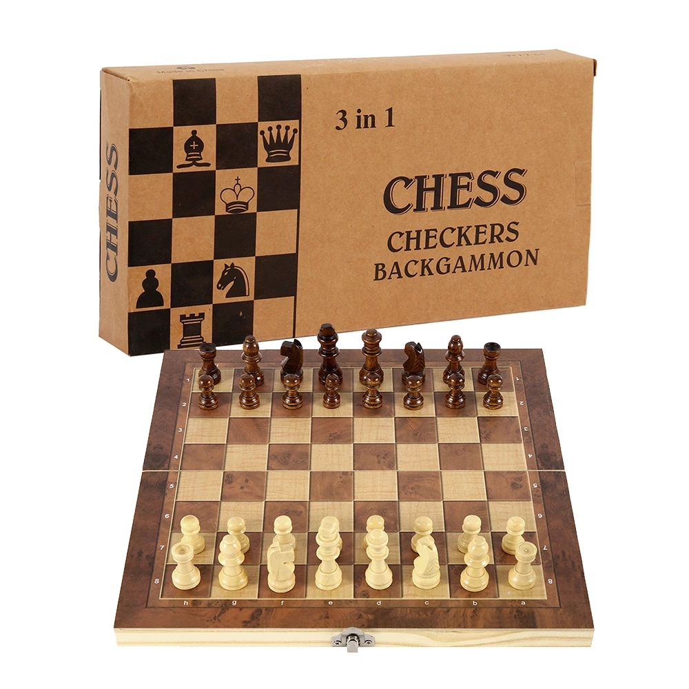 3 in 1 Chess Board, Folding Wo - огляд і ціна Board Game Vantage