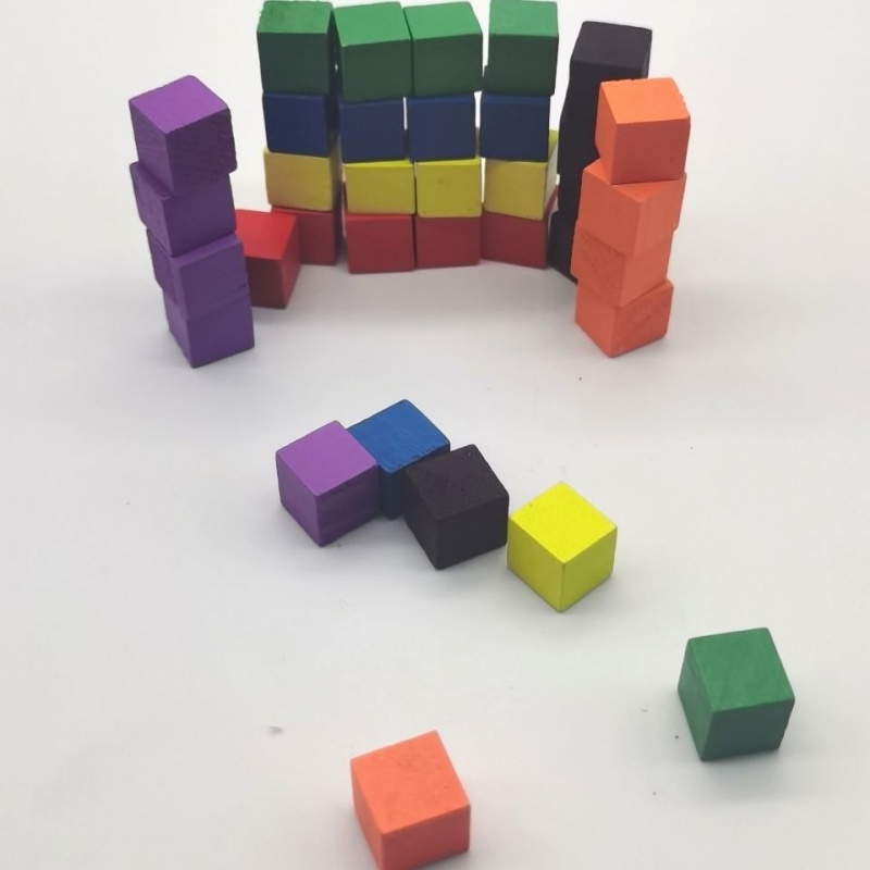100Pcs/lots 10mm Wood Cubes Co - огляд і ціна Board Game Impostor