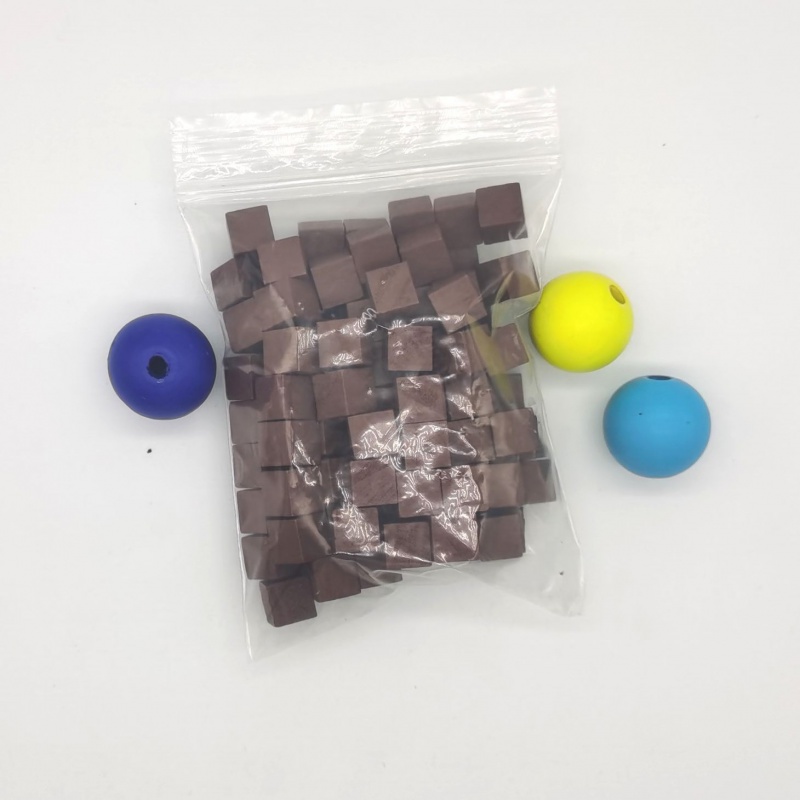 100Pcs/lots 10mm Wood Cubes Co - огляд і ціна Board Game Impostor