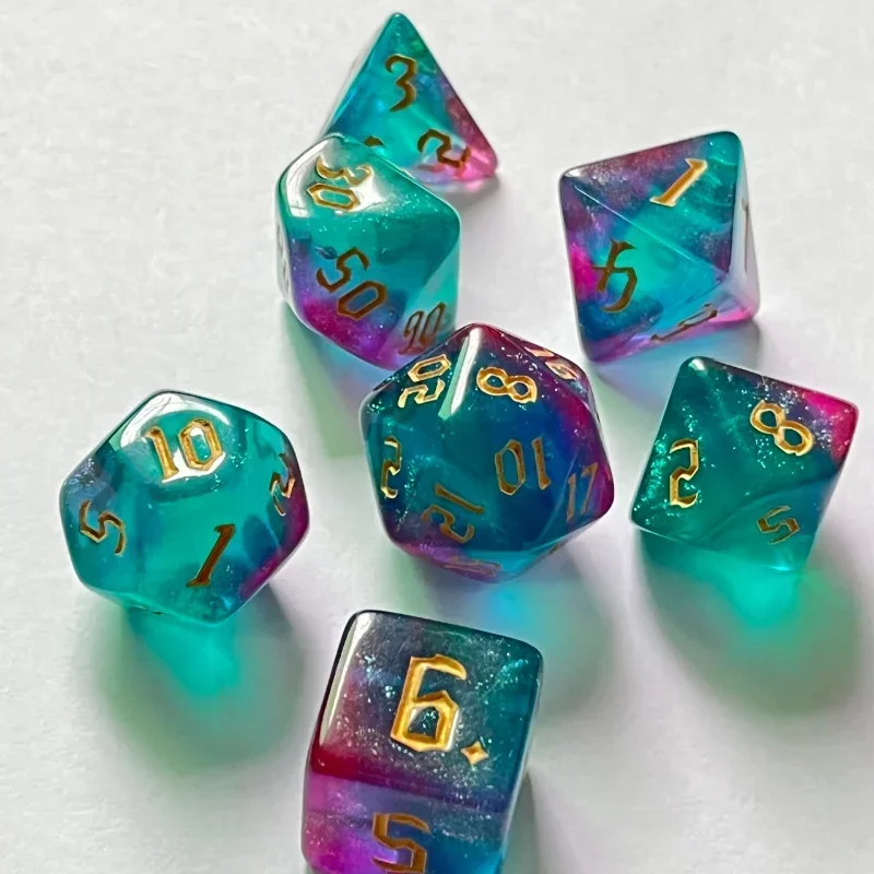 7 Pcs of New Double Colors Dic - огляд і ціна Board Game Font