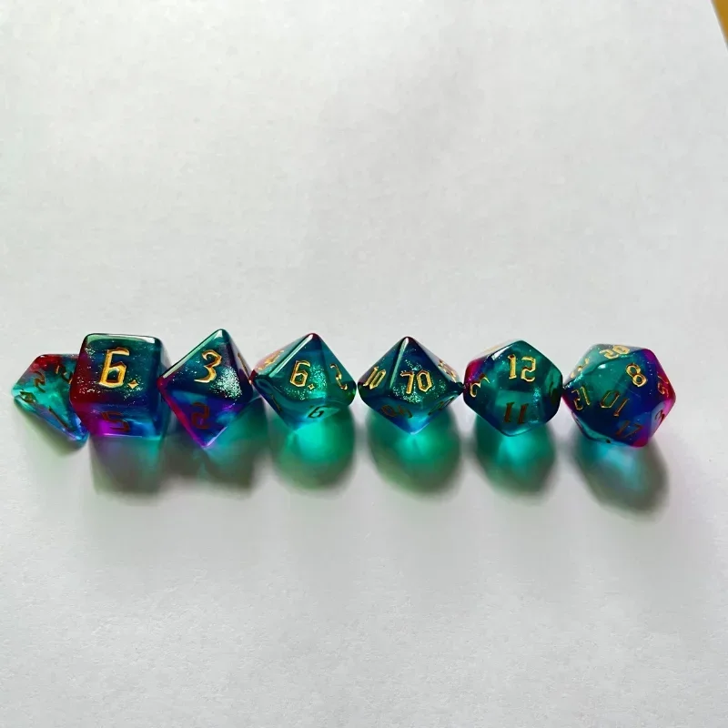 7 Pcs of New Double Colors Dic - огляд і ціна Board Game Font