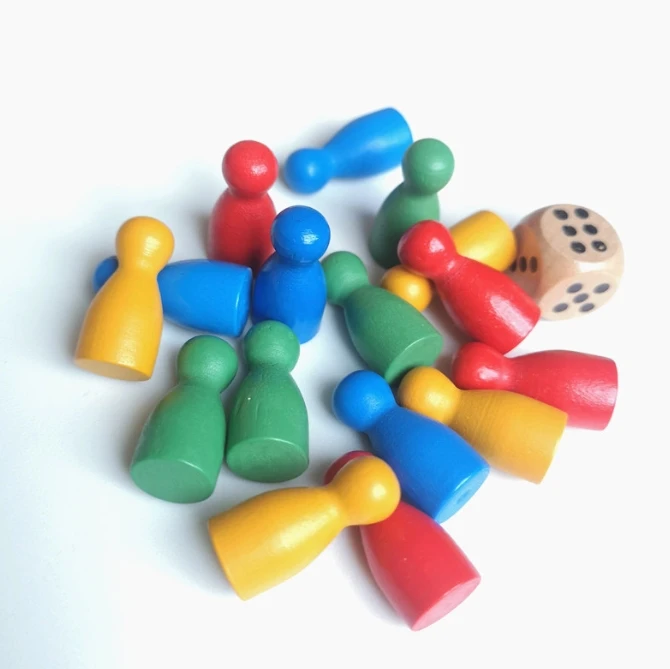 100 Pcs Colorful Wooden Chess  - огляд і ціна Board Game Impostor