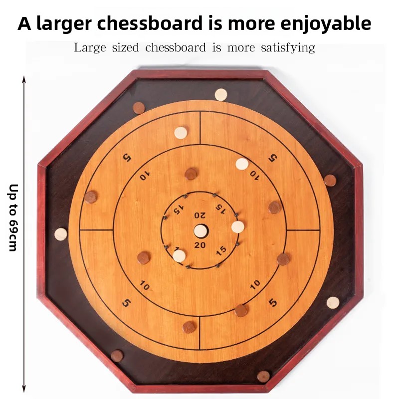 Solid Wood Crokinole Board - W - огляд і ціна Board Game Vantage