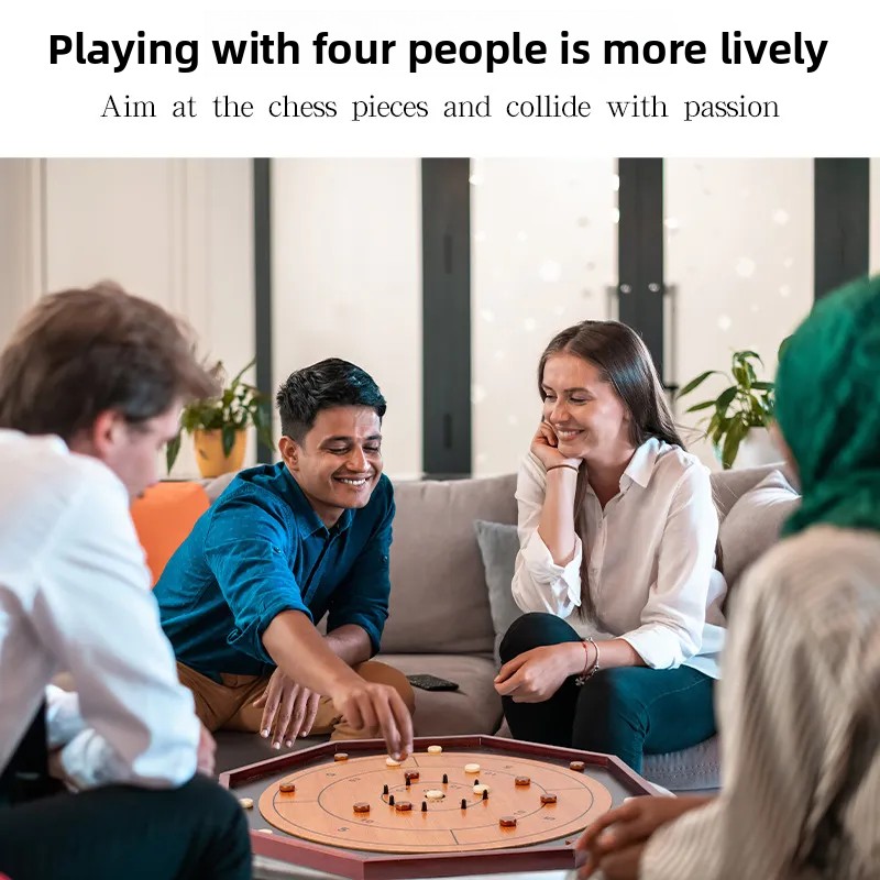 Solid Wood Crokinole Board - W - огляд і ціна Board Game Vantage