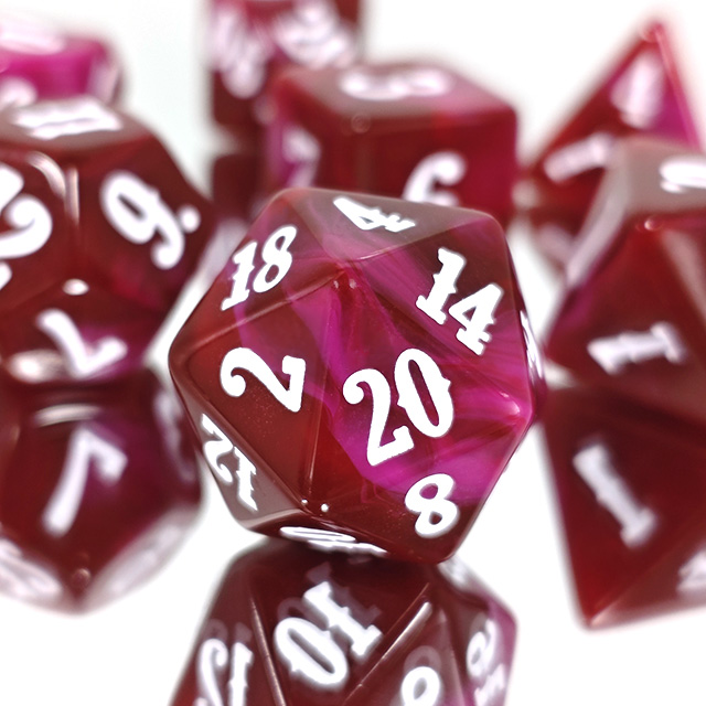 7Pcs Acrylic Polyhedral Dice W - огляд і ціна Board Game Font