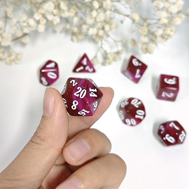7Pcs Acrylic Polyhedral Dice W - огляд і ціна Board Game Font