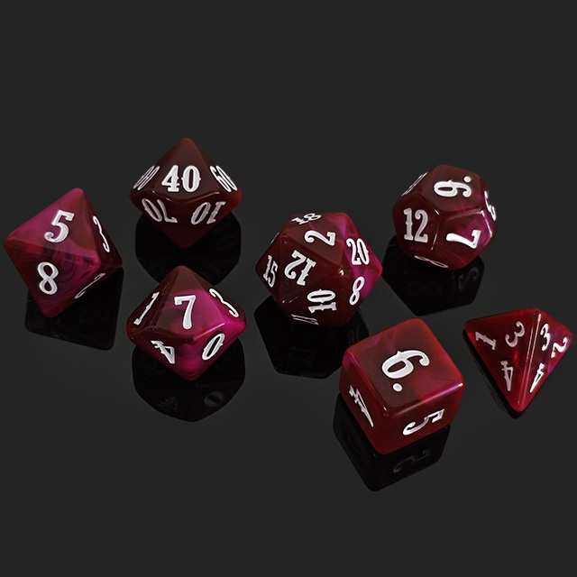 7Pcs Acrylic Polyhedral Dice W - огляд і ціна Board Game Font