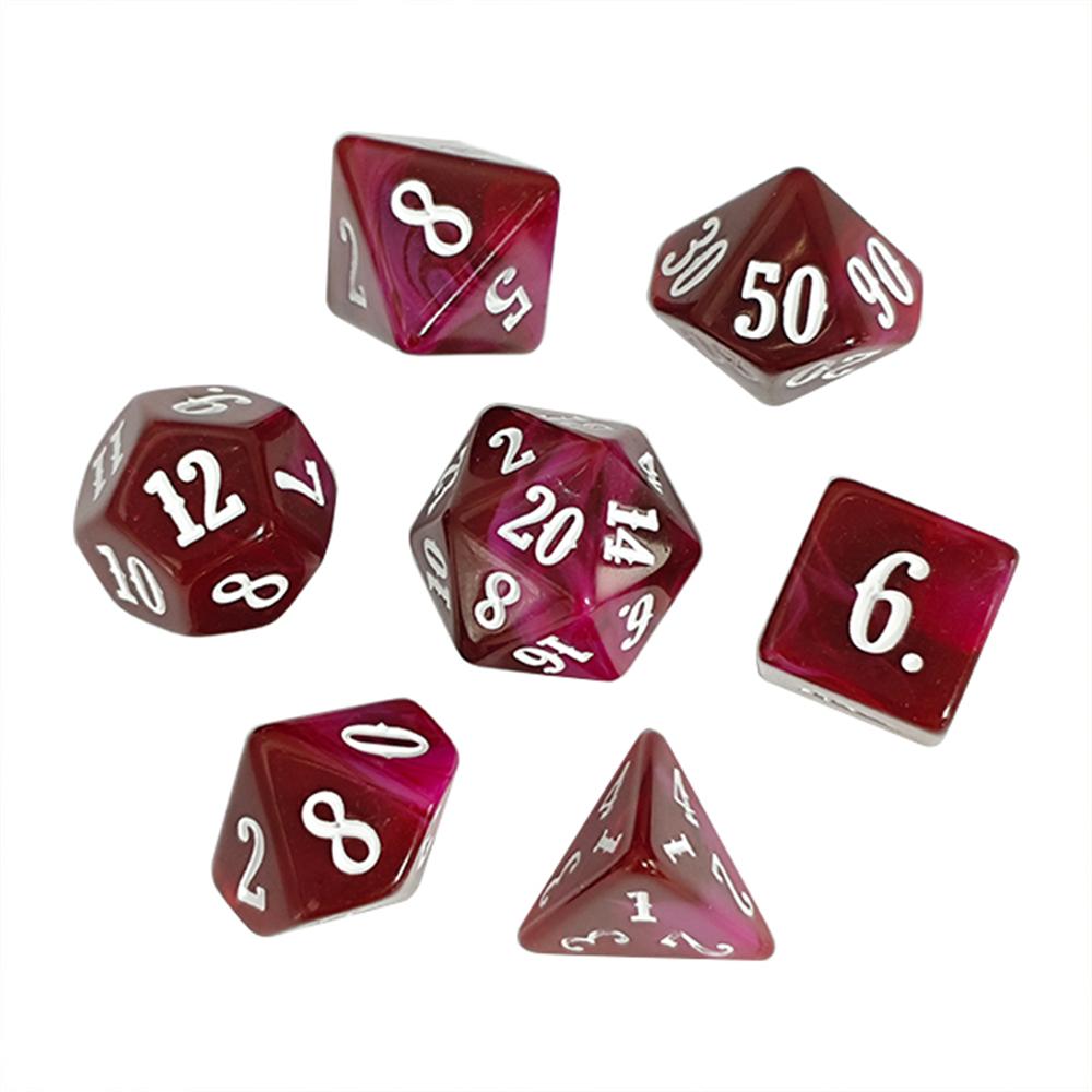7Pcs Acrylic Polyhedral Dice W - огляд і ціна Board Game Font