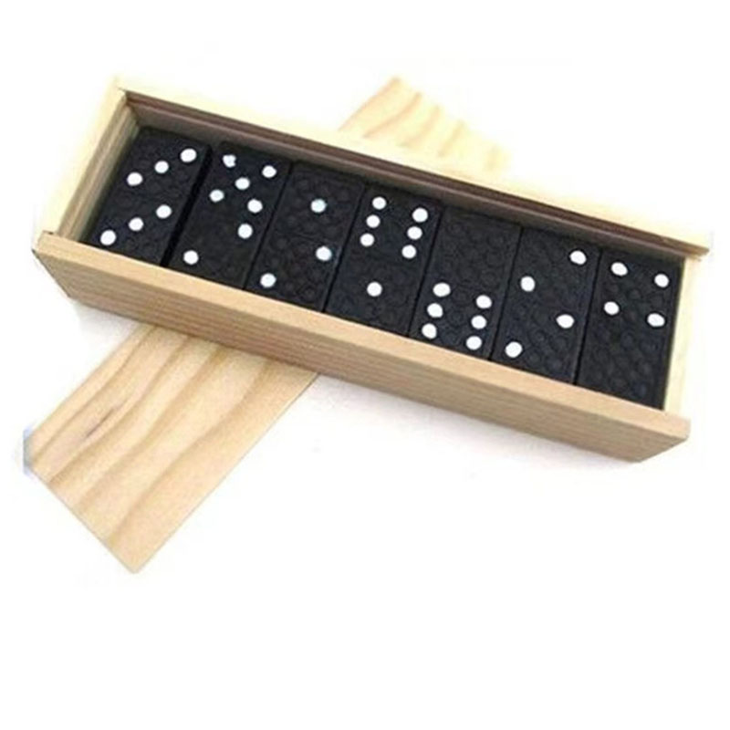 28pcs/Set Wooden Domino Board  - огляд і ціна Board Game Ludo