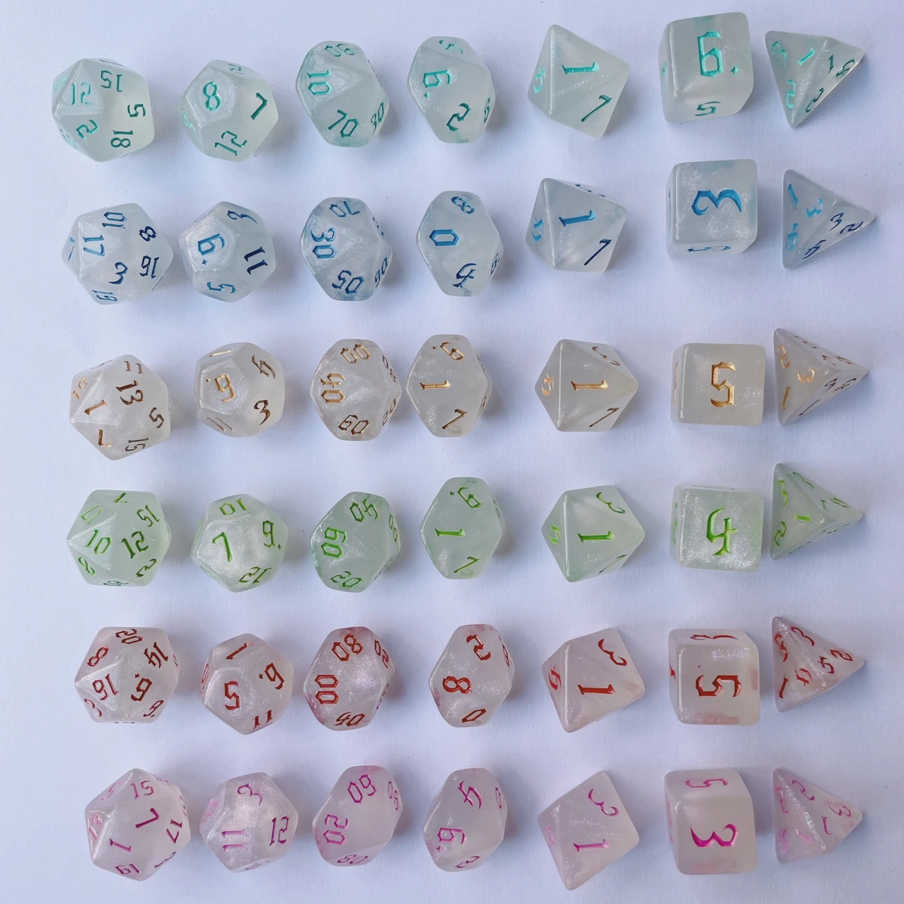 7 Pcs Set New Glitter Gold Fon - огляд і ціна Board Game Font