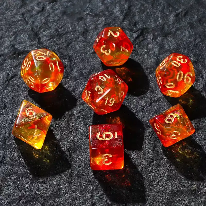 7 Pcs of New Double Colors Dic - огляд і ціна Board Game Font
