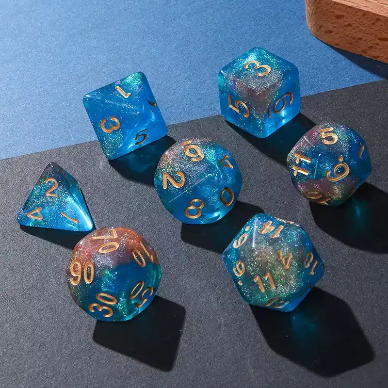 7 Pcs of New Double Colors Dic - огляд і ціна Board Game Font