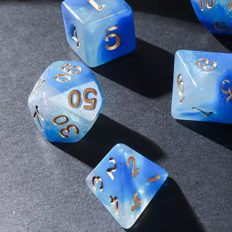 7 Pcs of New Double Colors Dic - огляд і ціна Board Game Font