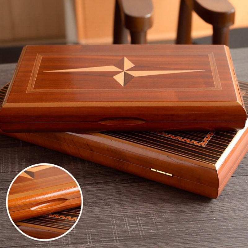 Solid Wood Backgammon 11-19 In - огляд і ціна Board Game Vantage