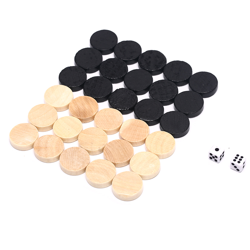 30pcs Wooden Draughts Checkers - огляд і ціна Board Game Vantage