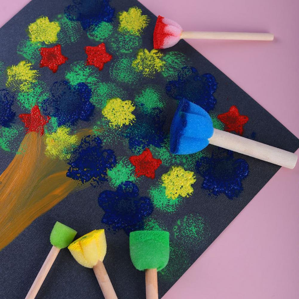 5Pcs/set Art Paint Sponge Stam - огляд і ціна Miniature Painting Set