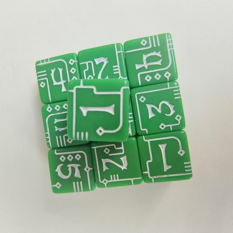 D6 Mechanical Style Polyhedral - огляд і ціна Board Game Font
