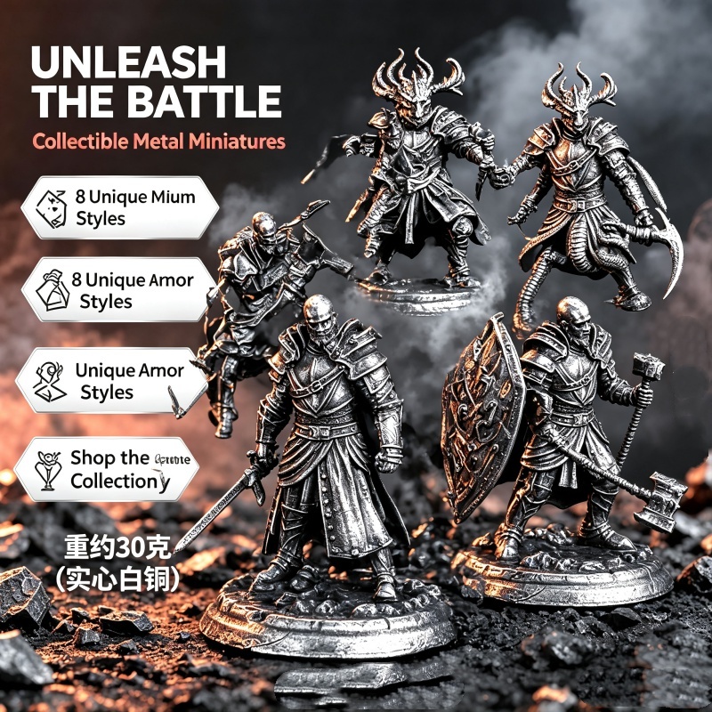 Solid White Copper Metal Minia - огляд і ціна Miniature Painting Set