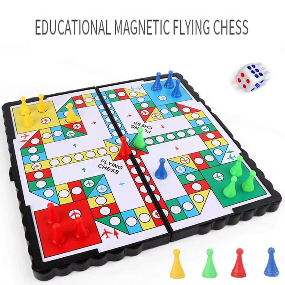 Foldable magnetic flying chess - огляд і ціна Board Game Ludo