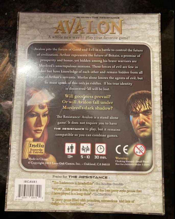 Indie Boards and Cards | The R - огляд і ціна Board Game Avalon