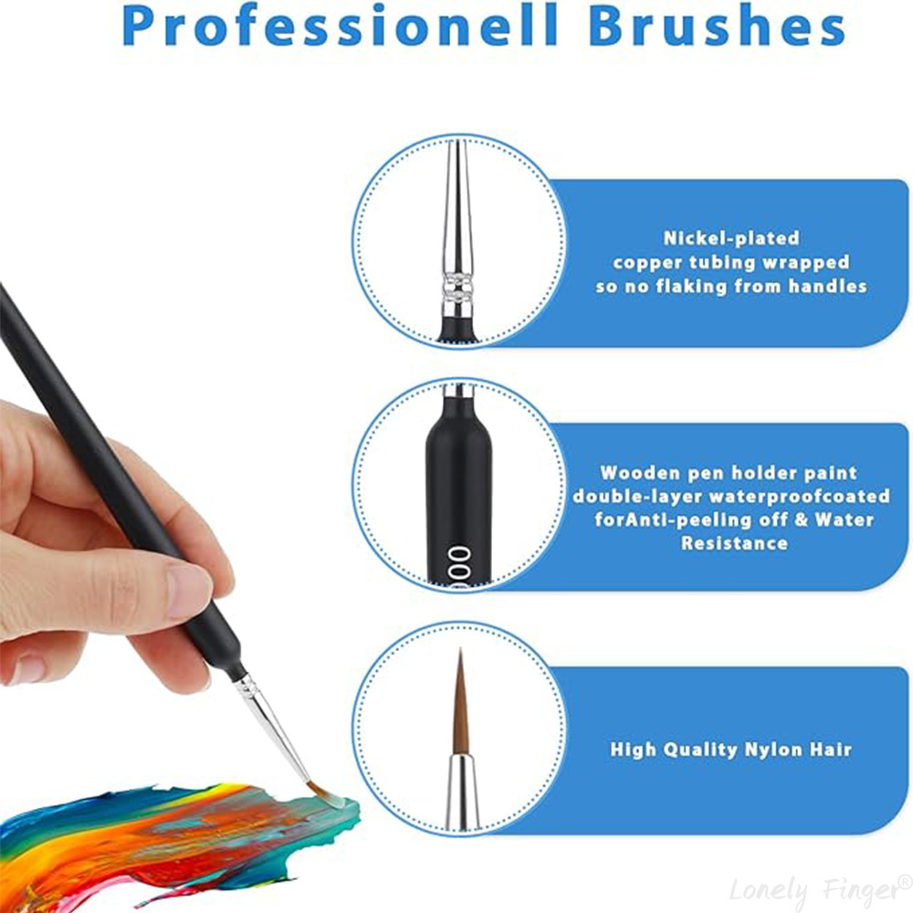 5/11Pcs Paint Brushes Set, Art - огляд і ціна Miniature Painting Set
