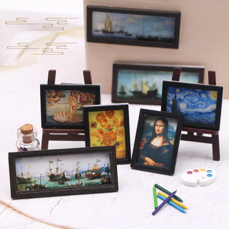8Pcs/Set 1:12 Dollhouse Miniat - огляд і ціна Miniature Painting Set