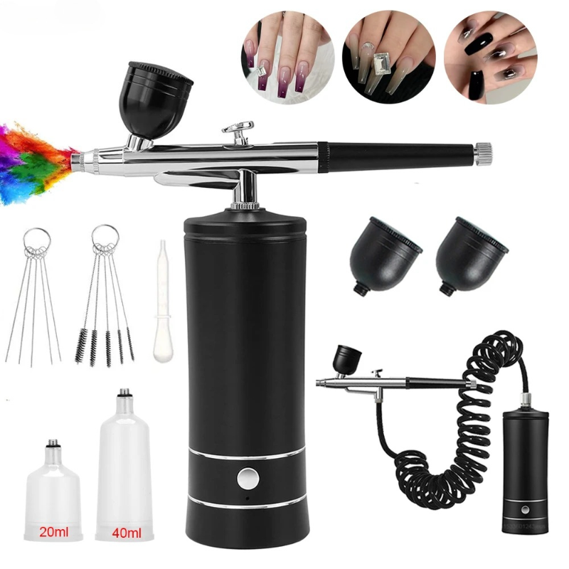 Airbrush Nail Art Painting Kit - огляд і ціна Miniature Painting Set