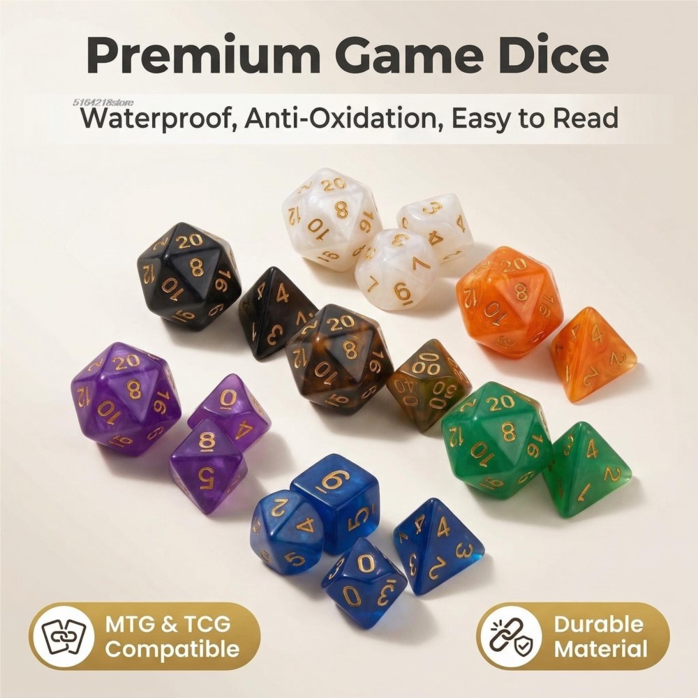 7pcs Set Dice Board Games Roll - огляд і ціна Board Game Impostor