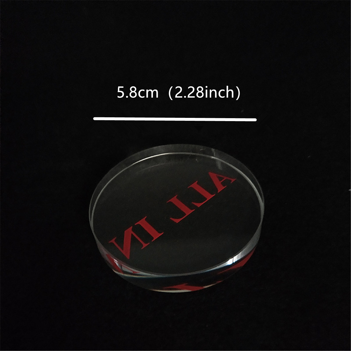 1 Pc Clear Red font Glass ALL  - огляд і ціна Board Game Font