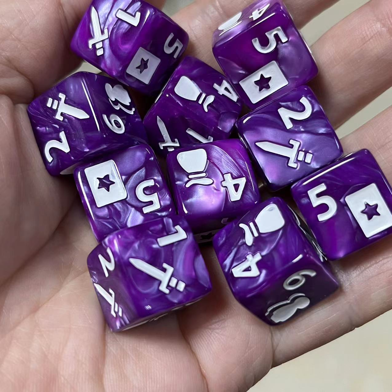 10 Pcs Set of New 16mm 6 Sided - огляд і ціна Board Game Ludo