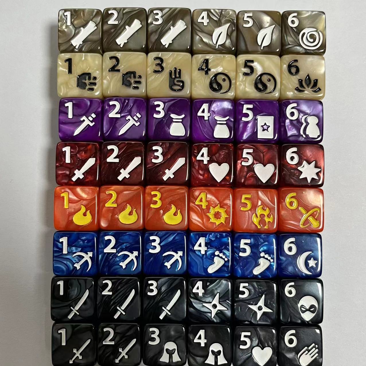 10 Pcs Set of New 16mm 6 Sided - огляд і ціна Board Game Ludo