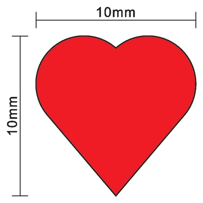 100Pcs 10mm*5mm Red Heart Shap - огляд і ціна Board Game Impostor